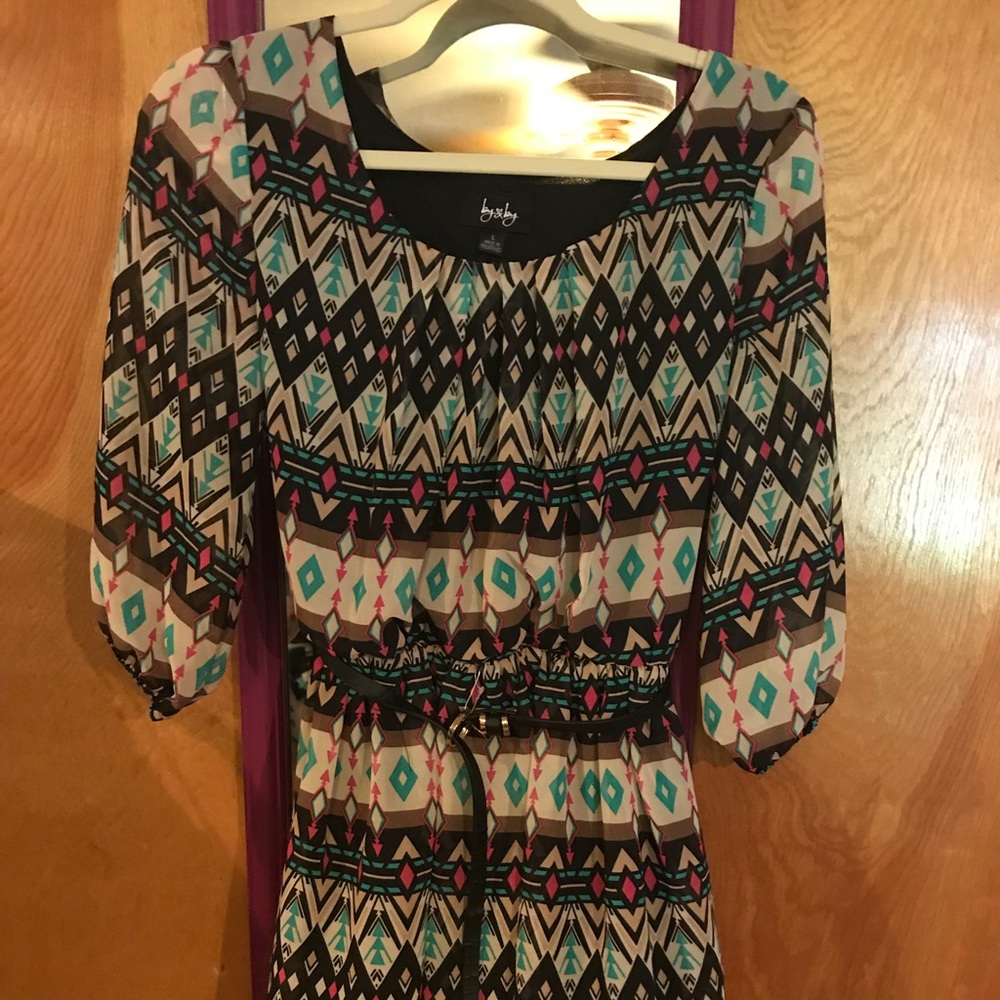 Dress with belt